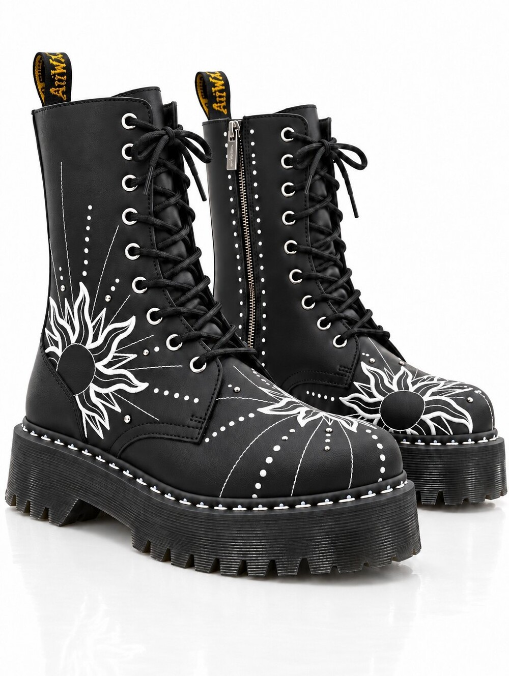 Dr. Martens Jadon Hi Solar Flare Platform Boots Womens Size 12 Fits Men's 11 NEW